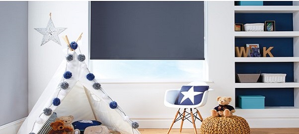 Indoor Roller Blinds Blue
